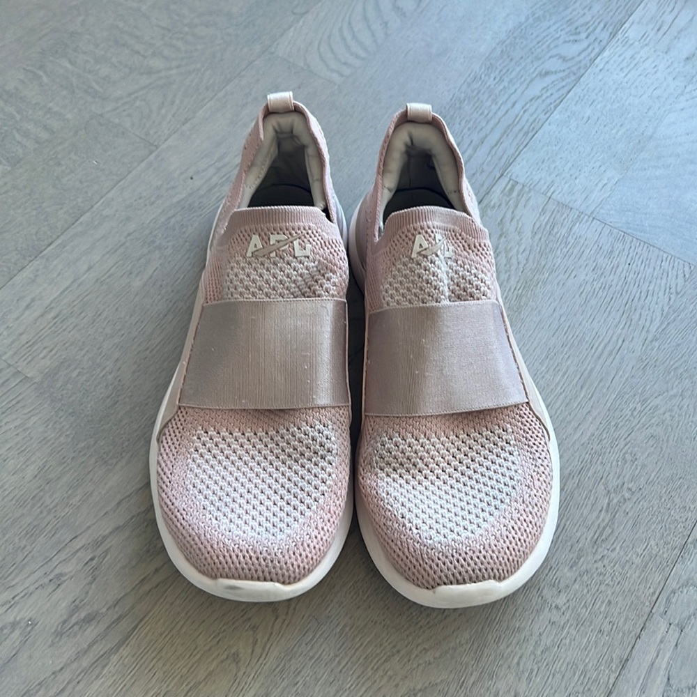 Pink/Cream APL Techloom Bliss Sneakers - Size 7